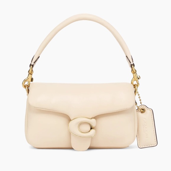 Coach Handbags - COACH Pillow Tabby Shoulder Bag 18, Cream